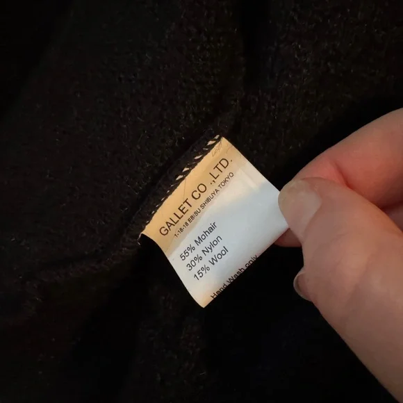 Anonymous Ism Mohair Polo Cardigan - Size L (Men’s) NWT